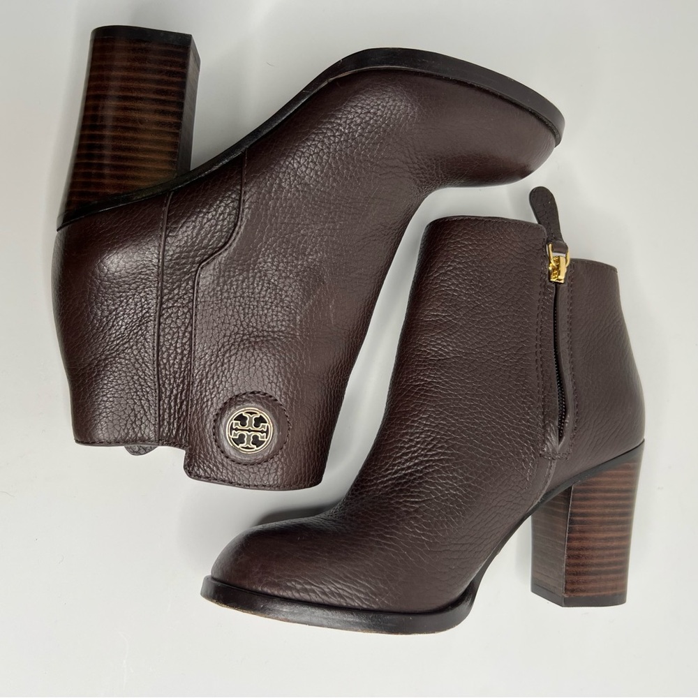 Tory Burch Junction Ankle Boots in Brown Size 7 - Picture 6 of 16